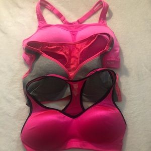 3 PINK SPORTS BRAS